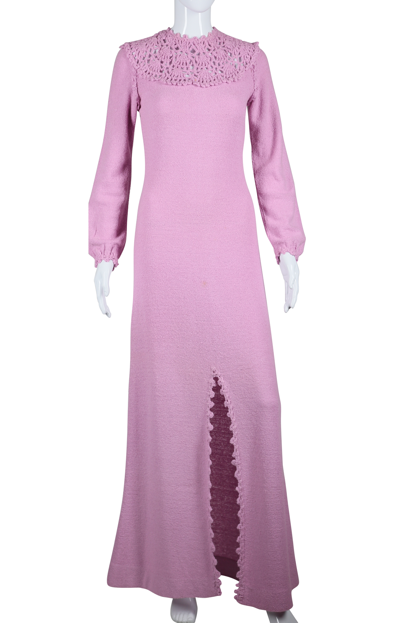 Lavender Knit Sweater Maxi Dress - Embers / Cinders Vintage