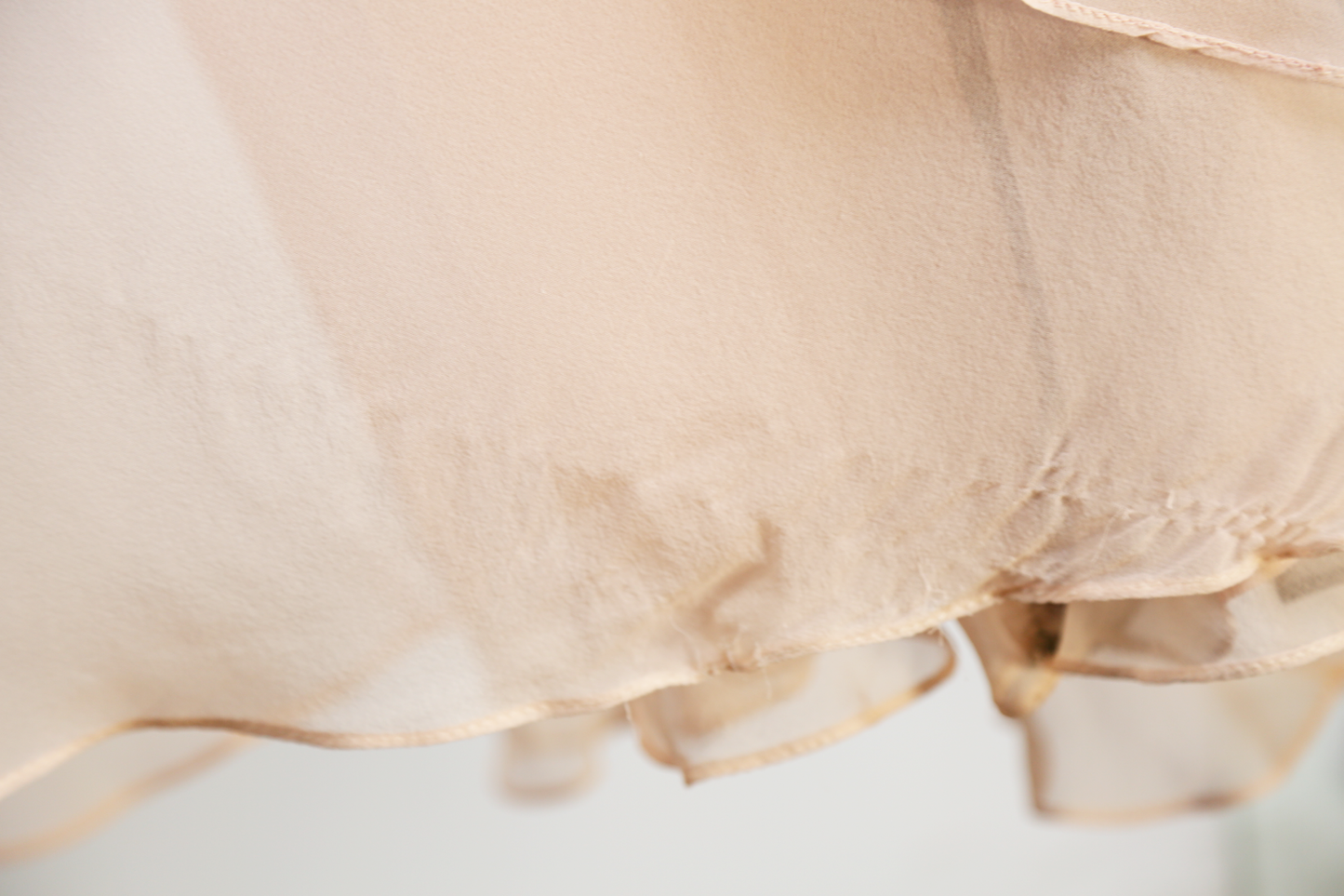 Bill Blass Pink + Brown Silk Chiffon Gown - Embers / Cinders Vintage