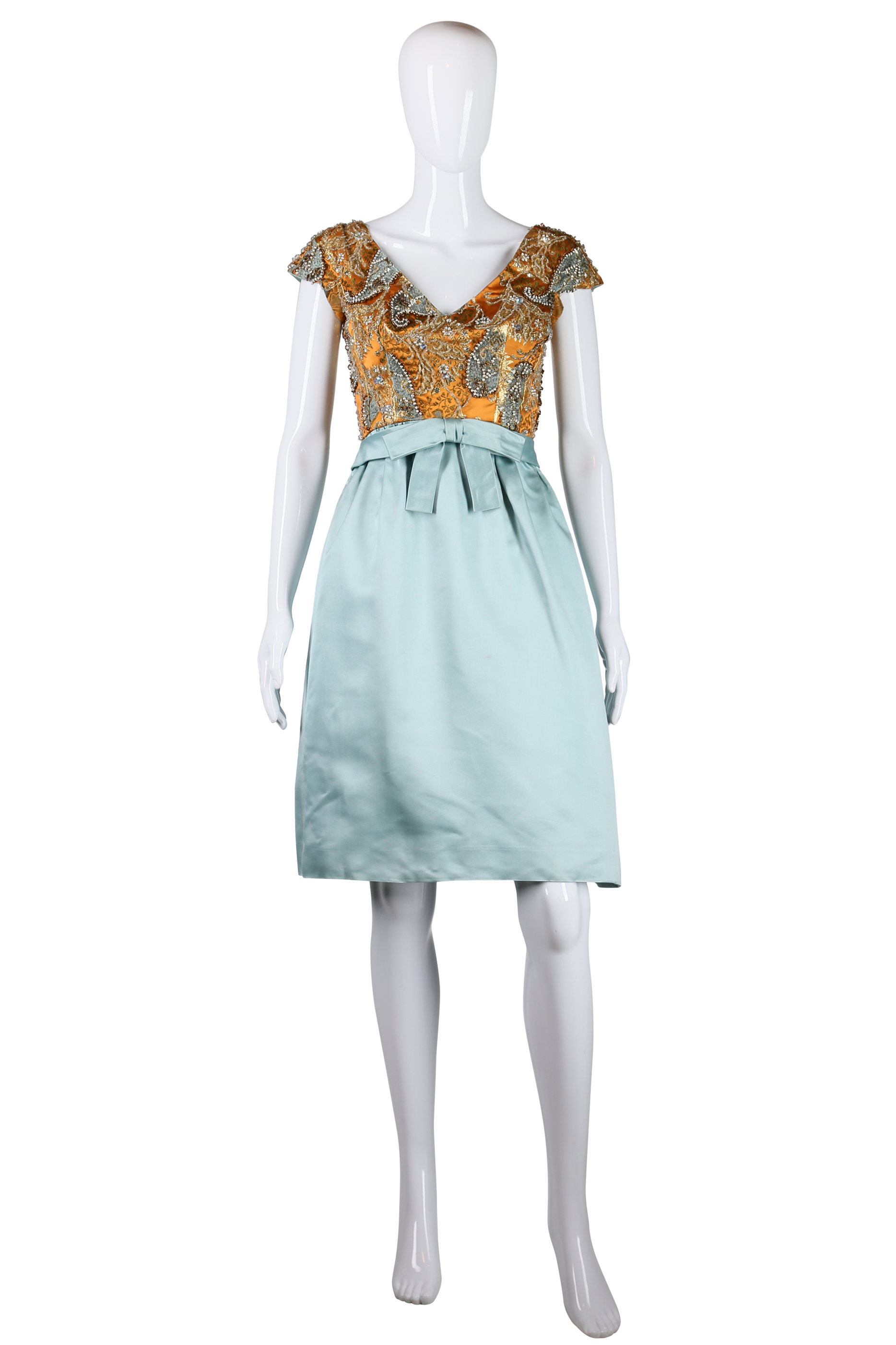 Pat Sandler Beaded Party Dress - Embers / Cinders Vintage