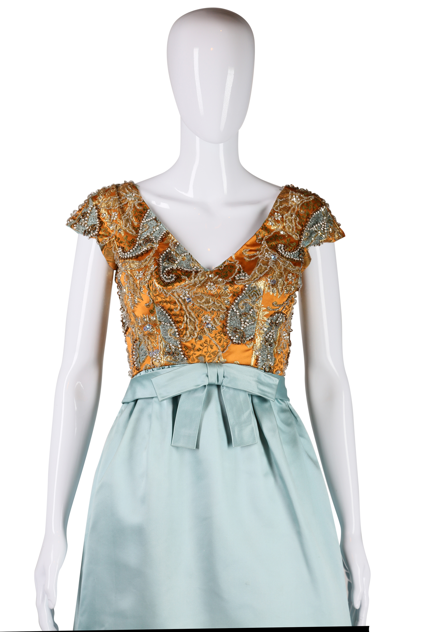 Pat Sandler Beaded Party Dress - Embers / Cinders Vintage