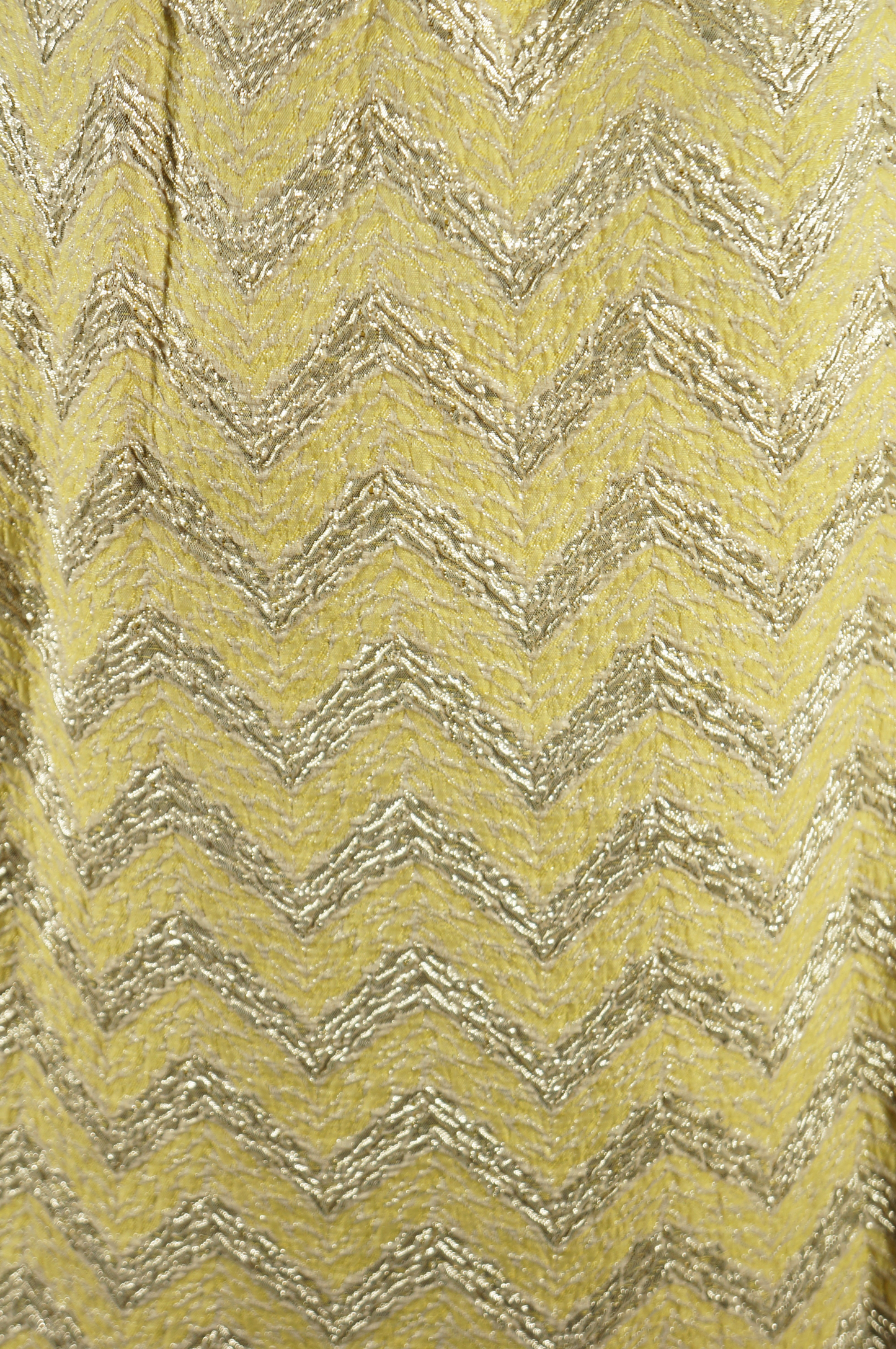 Adele Simpson Yellow and Gold Zig Zag Dress - Embers / Cinders Vintage