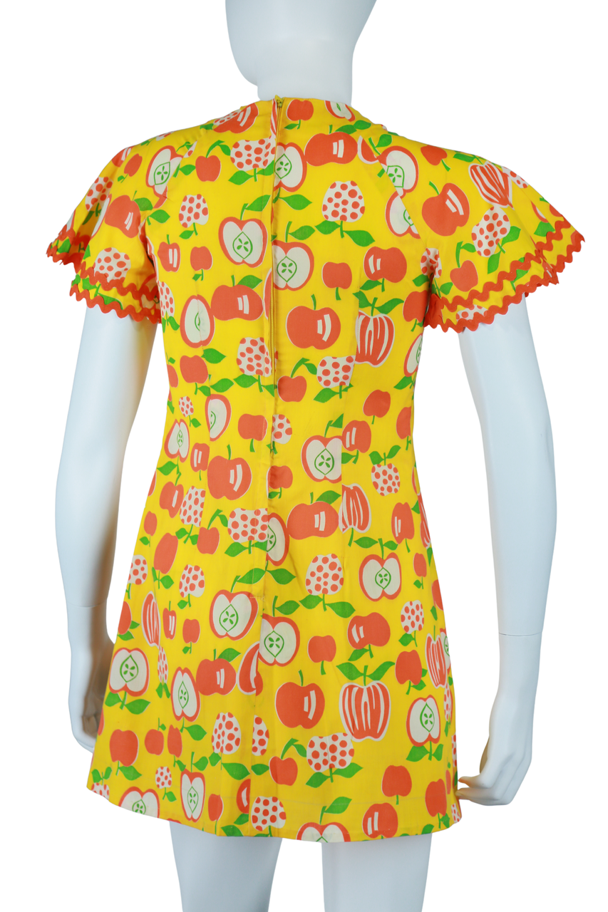 Apple Novelty Print Mini Dress