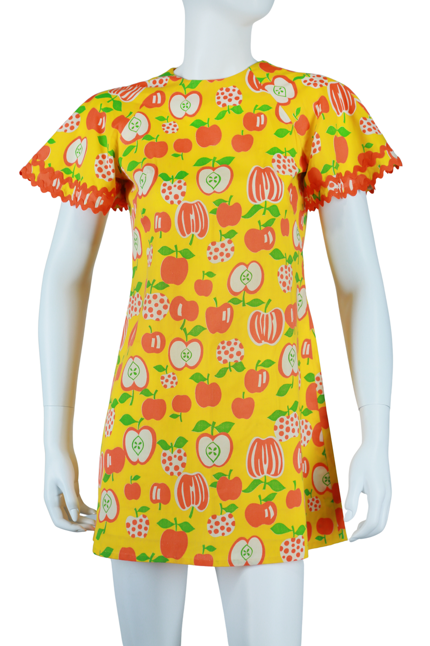 Apple Novelty Print Mini Dress