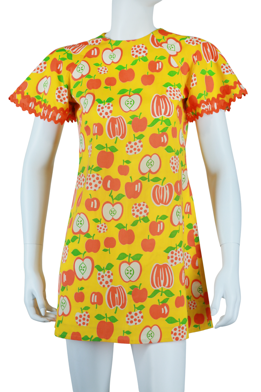 Apple Novelty Print Mini Dress