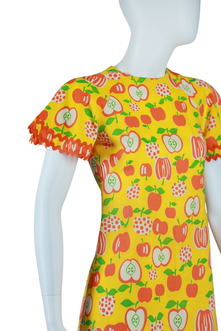 Apple Novelty Print Mini Dress