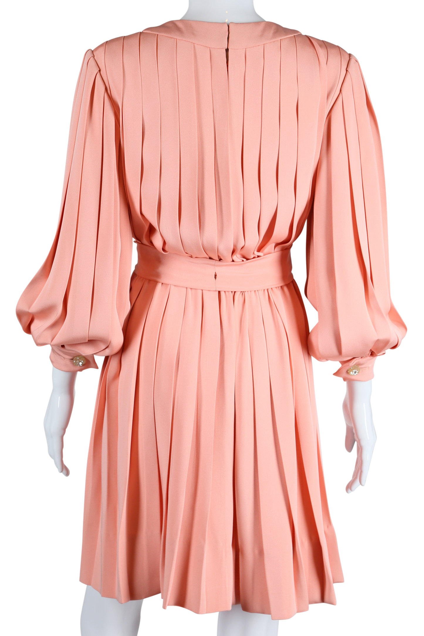 Bill Blass Pink Pleats Dress - Embers / Cinders Vintage
