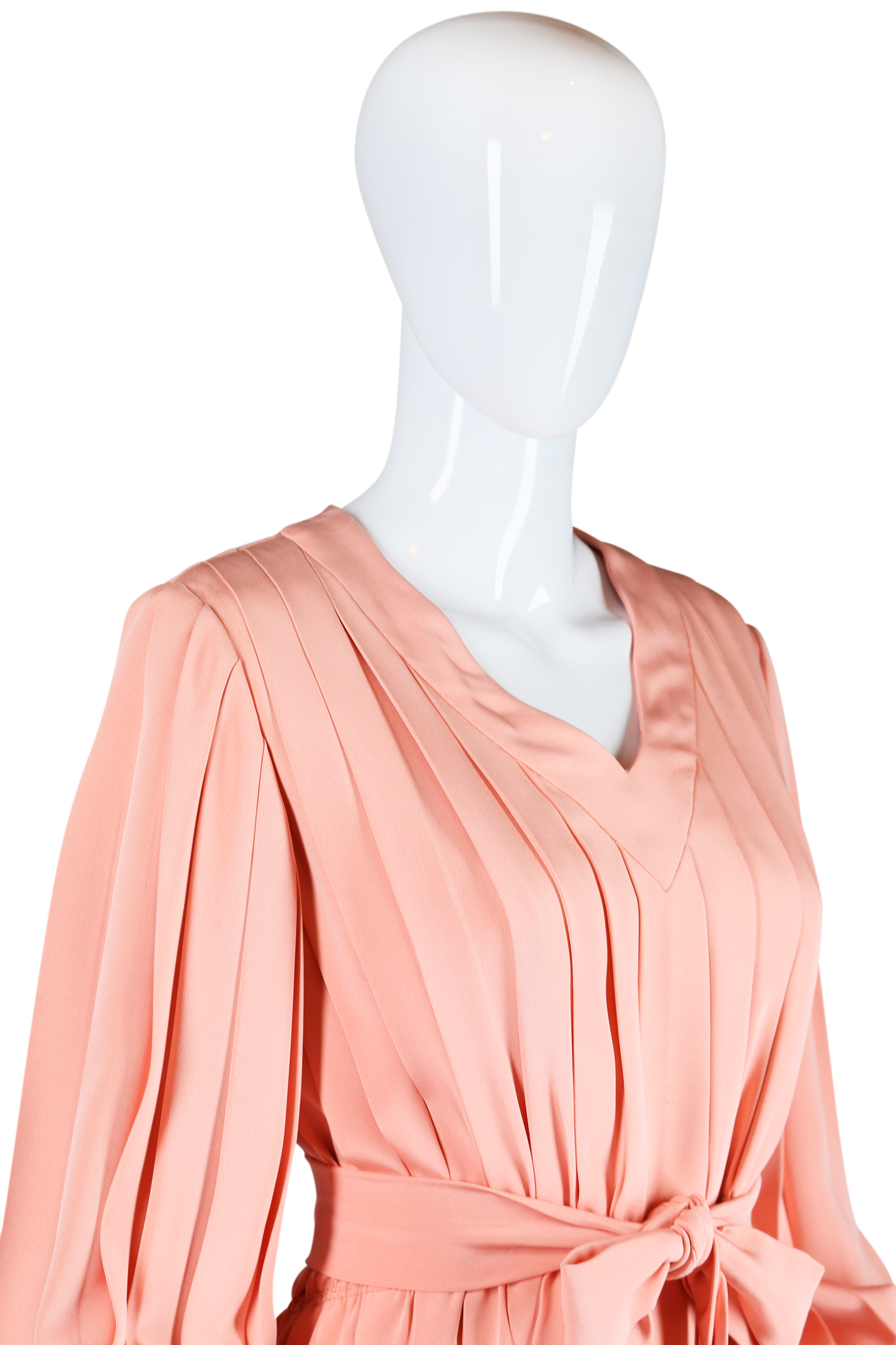 Bill Blass Pink Pleats Dress - Embers / Cinders Vintage