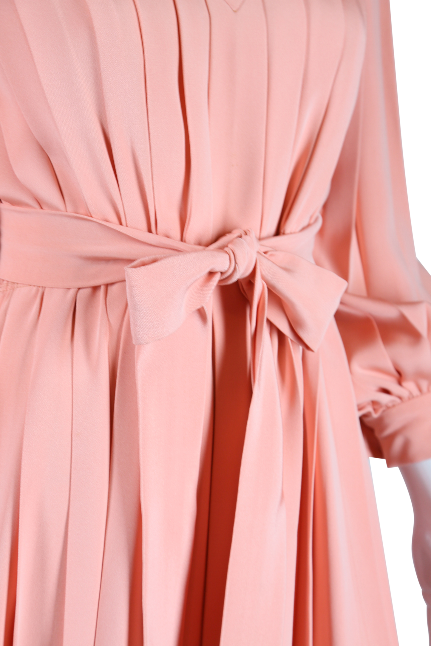 Bill Blass Pink Pleats Dress - Embers / Cinders Vintage