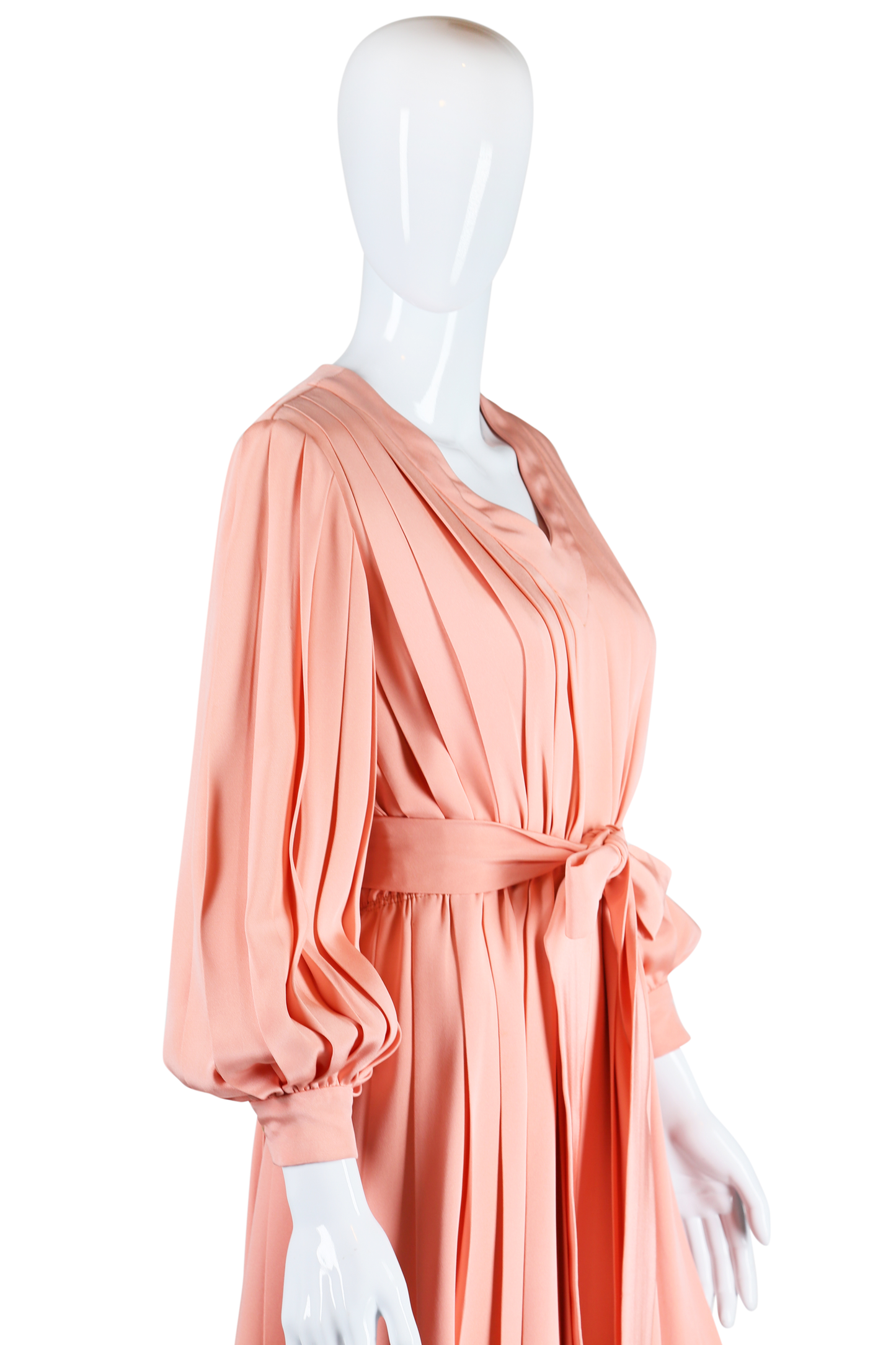 Bill Blass Pink Pleats Dress - Embers / Cinders Vintage