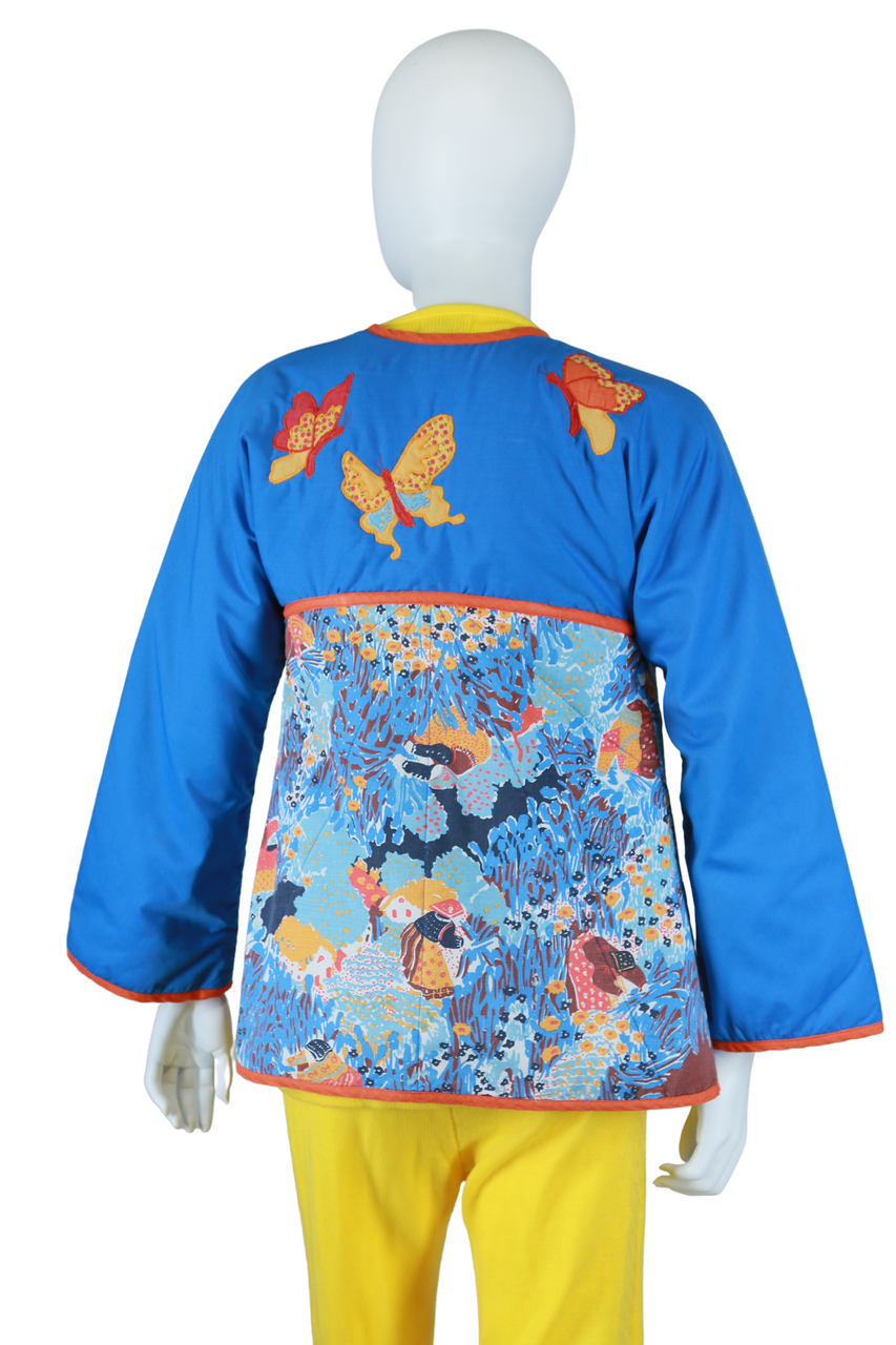 Butterfly Appliqué Quilted Jacket