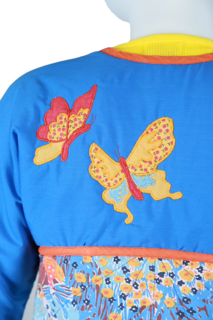 Butterfly Appliqué Quilted Jacket