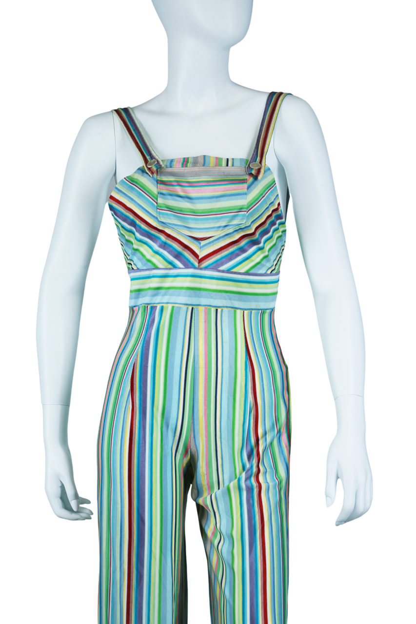 Vertical Stripe Jumpsuit