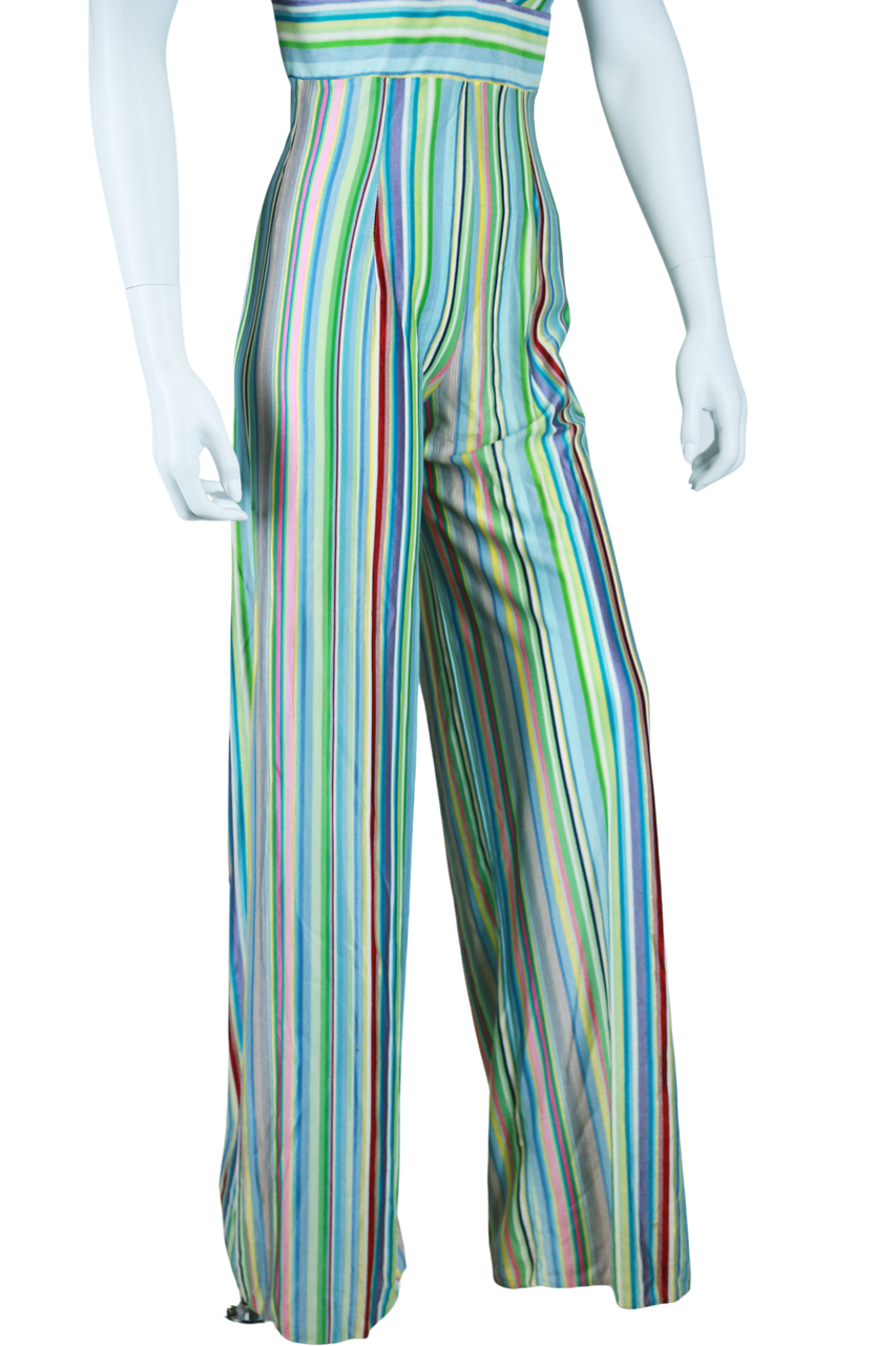 Vertical Stripe Jumpsuit