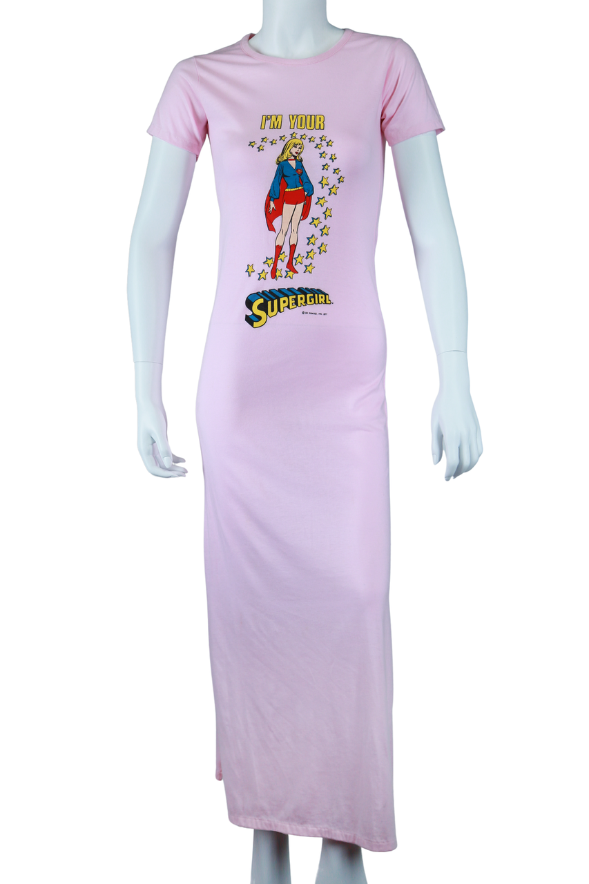 Supergirl T-Shirt Maxi Dress