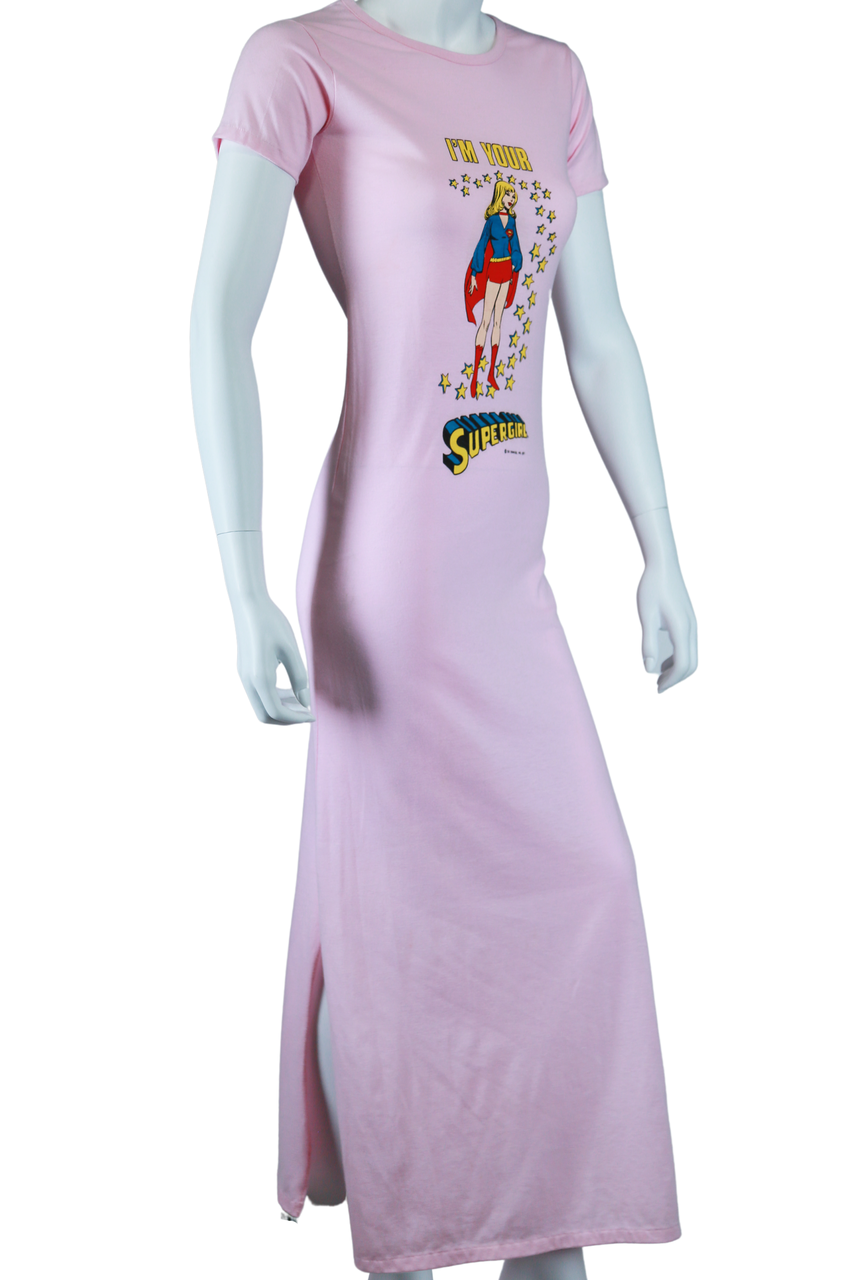 Supergirl T-Shirt Maxi Dress