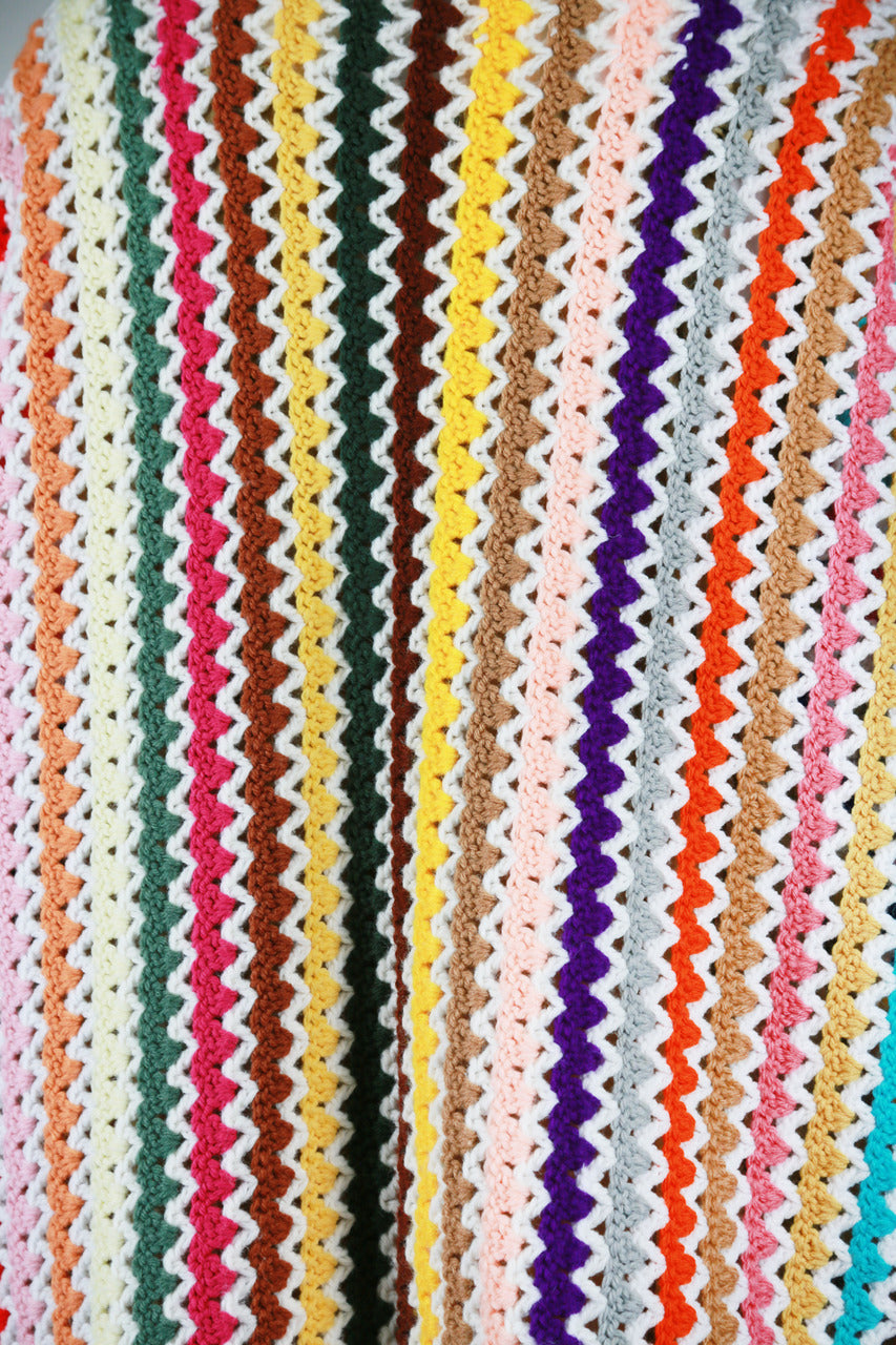 Rainbow Crochet + Granny Square Cardigan
