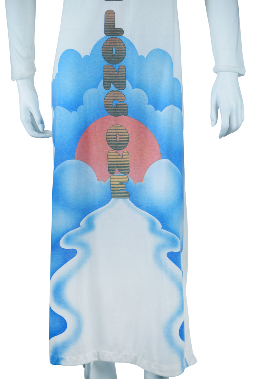 The Long One Cloud Print T-Shirt Dress