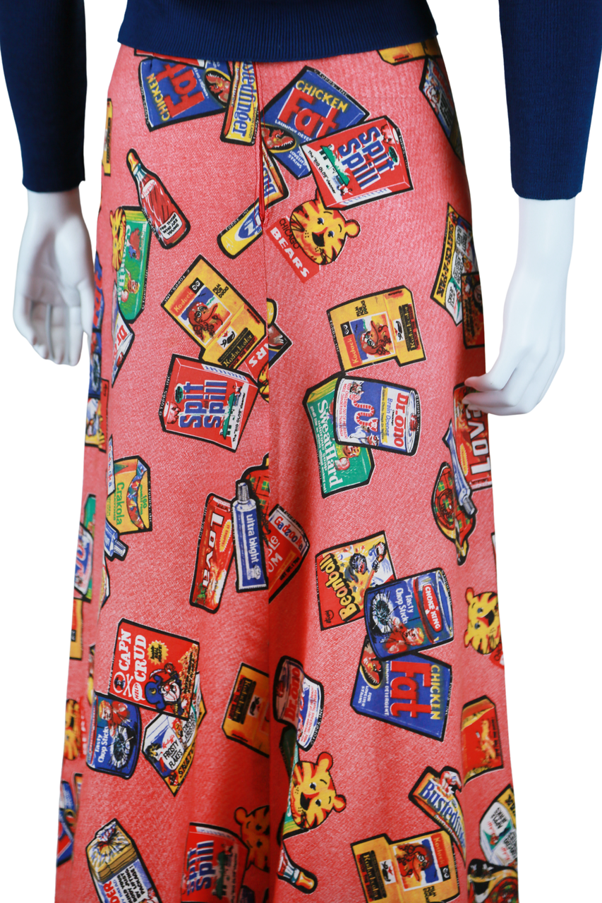 Wacky Packs Novelty Print Skirt