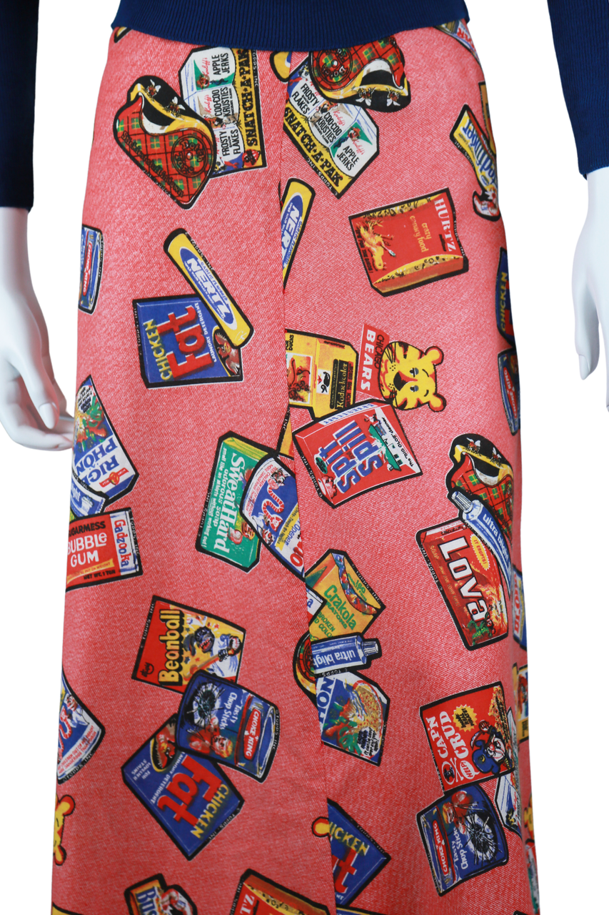 Wacky Packs Novelty Print Skirt